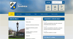 Desktop Screenshot of obecsvidnice.cz